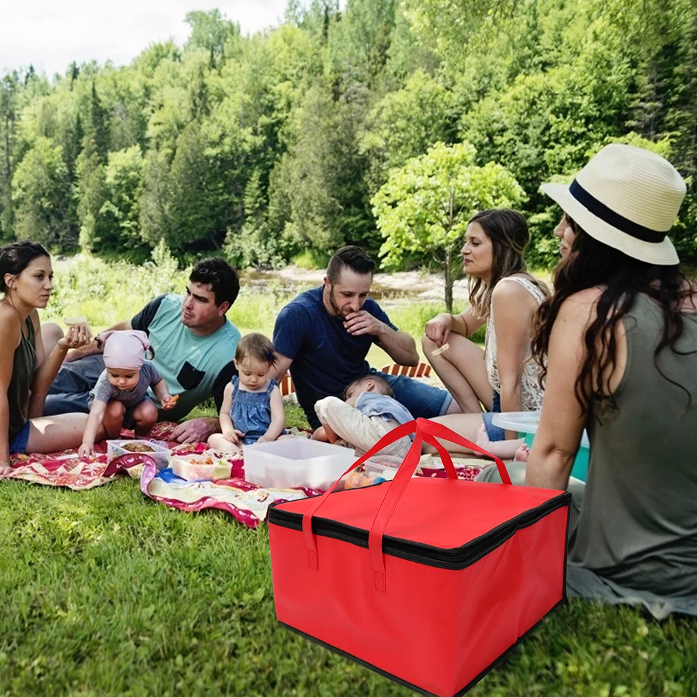 Изоляционные сумки-тоут чемодан-органайзер бенто для хранения пиццы алюминиевой