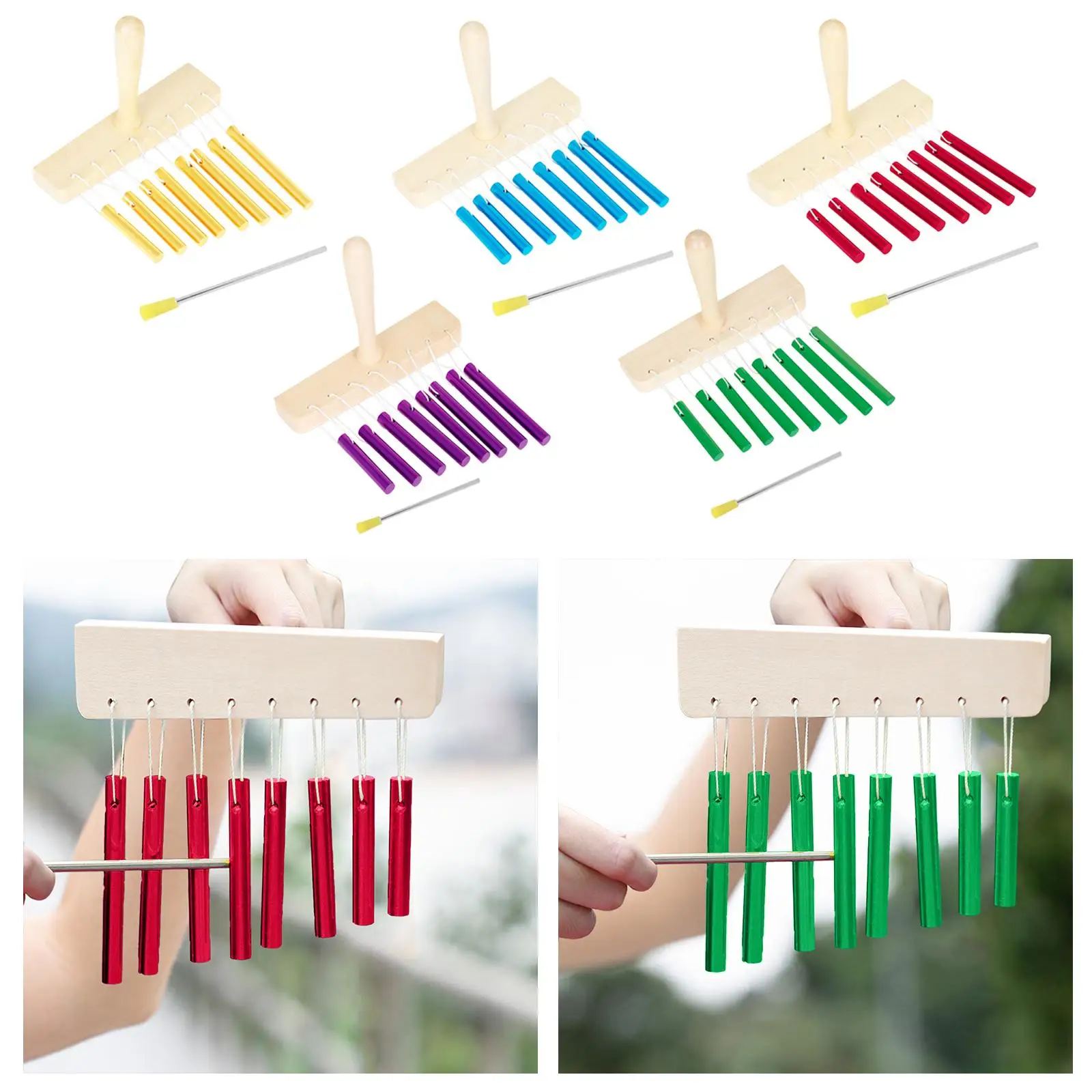 8-нотный ручной колокольчик музыкальный инструмент для детей подарки на день