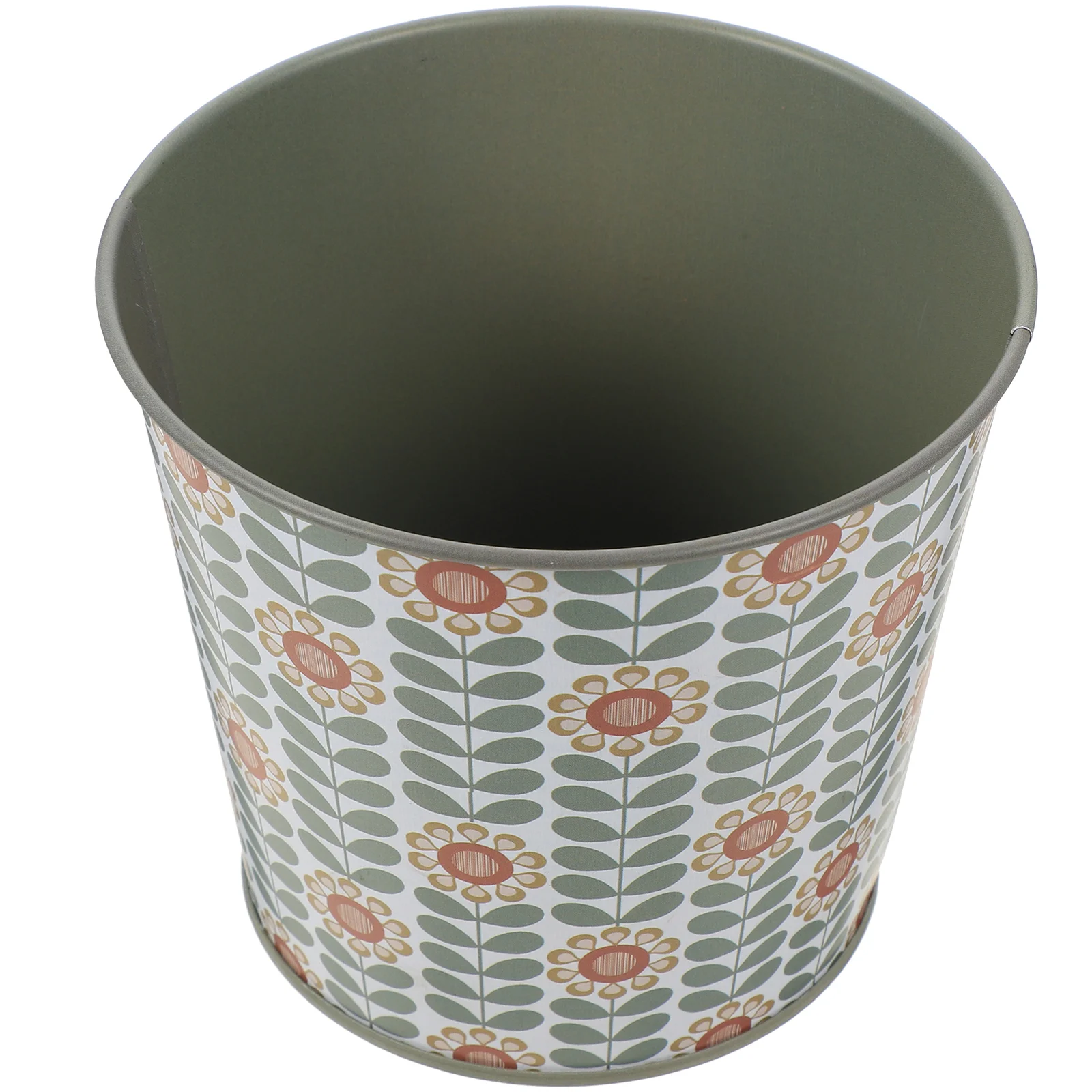

Pot Flower Iron Flowerpot Desktopsupplies Artificialbasket Planting Garden Metal Function Multi Bucket