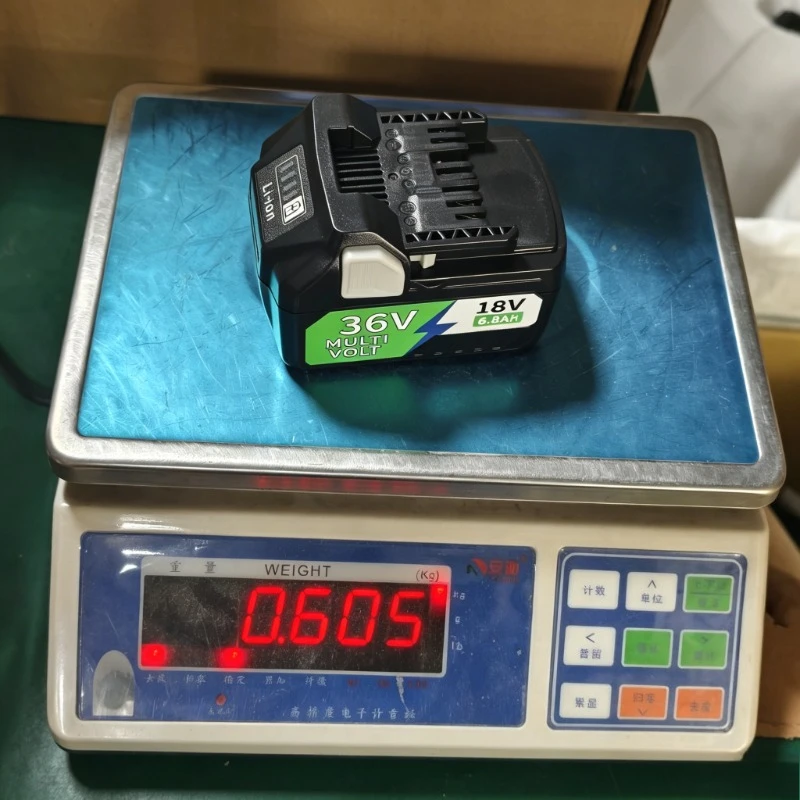 Фото Аккумулятор Li-ion 6.8Ач 18В/36В MultiVolt для замены Hitachi HiKOKI Metabo HPT BSL36A18 BSL36B18 для беспроводных электроинструментов с LED-индикатором №3