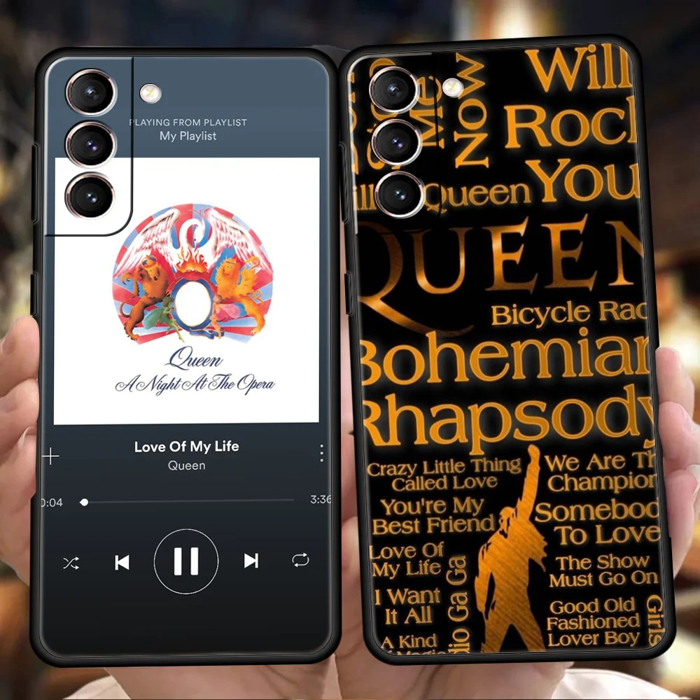 

Freddie Queen Phone Case For Samsung Galaxy S22 S20 S21 FE Note 20 10 Ultra S10 S10E S9 S8 M21 M22 M31 M32 Plus 5G Cover Fundas