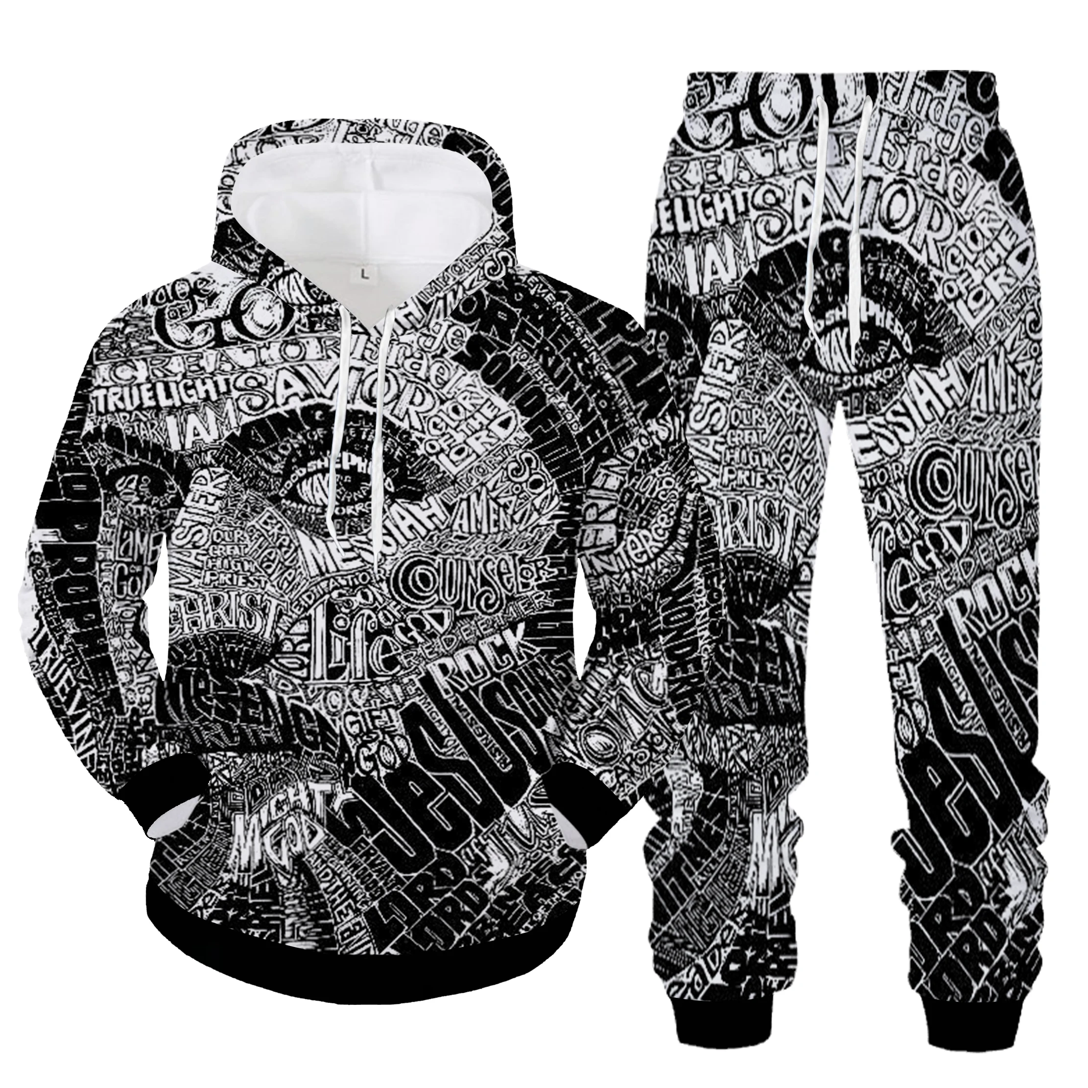 

New 3D Animal Cartoon Print Hoodie + Pants Suit Cool Men/Women 2 Piece Sportswear Sportswear Suit Spring and Autumn Men's