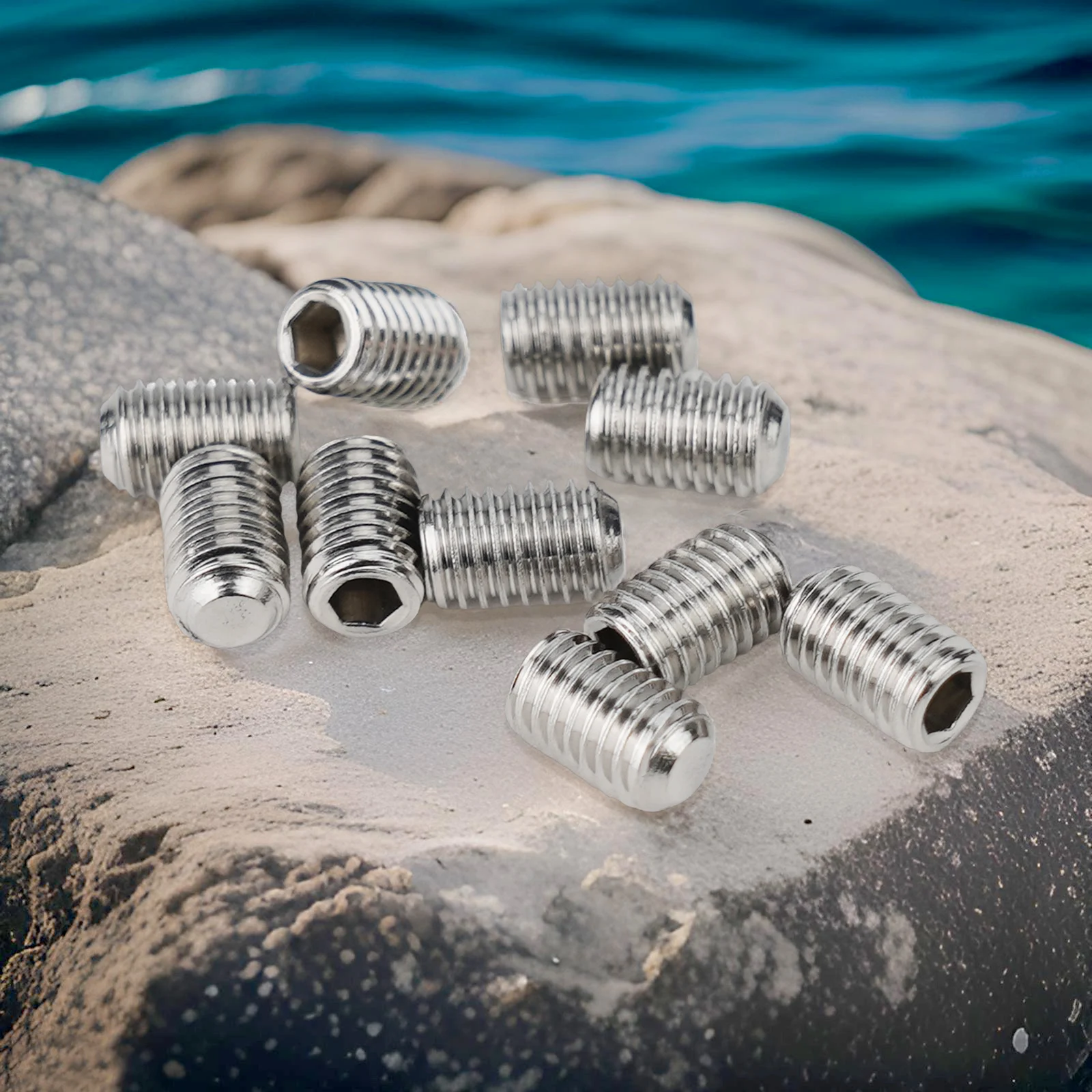 Установочные винты M5 высота 0 8 см/0 3 дюйма 10 шт. аксессуары серебряные ласты из