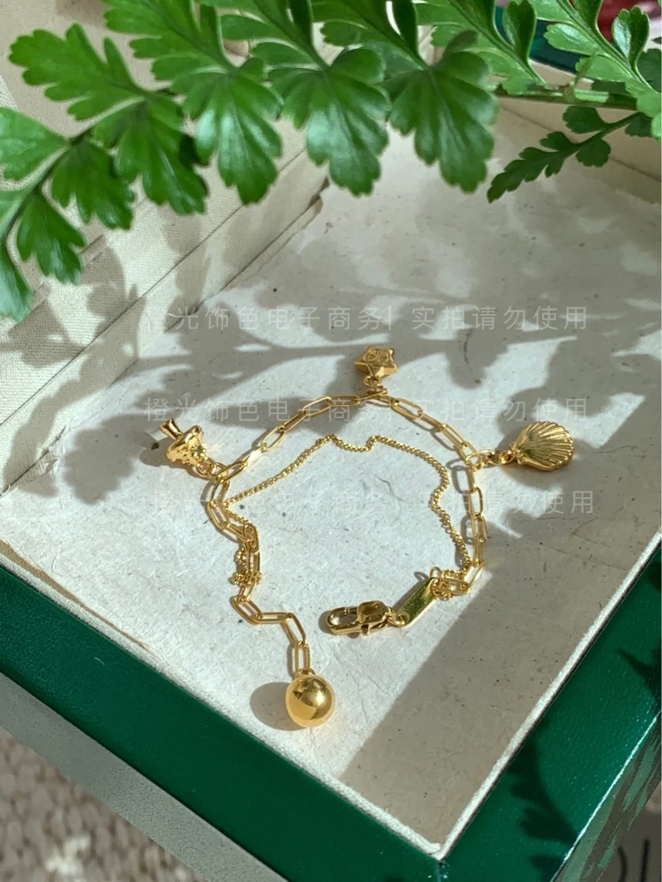 

244 Chain for washing hands, but multiple accessories pendants to avoid water, double layer sweet cool bracelet, fairy L14-1