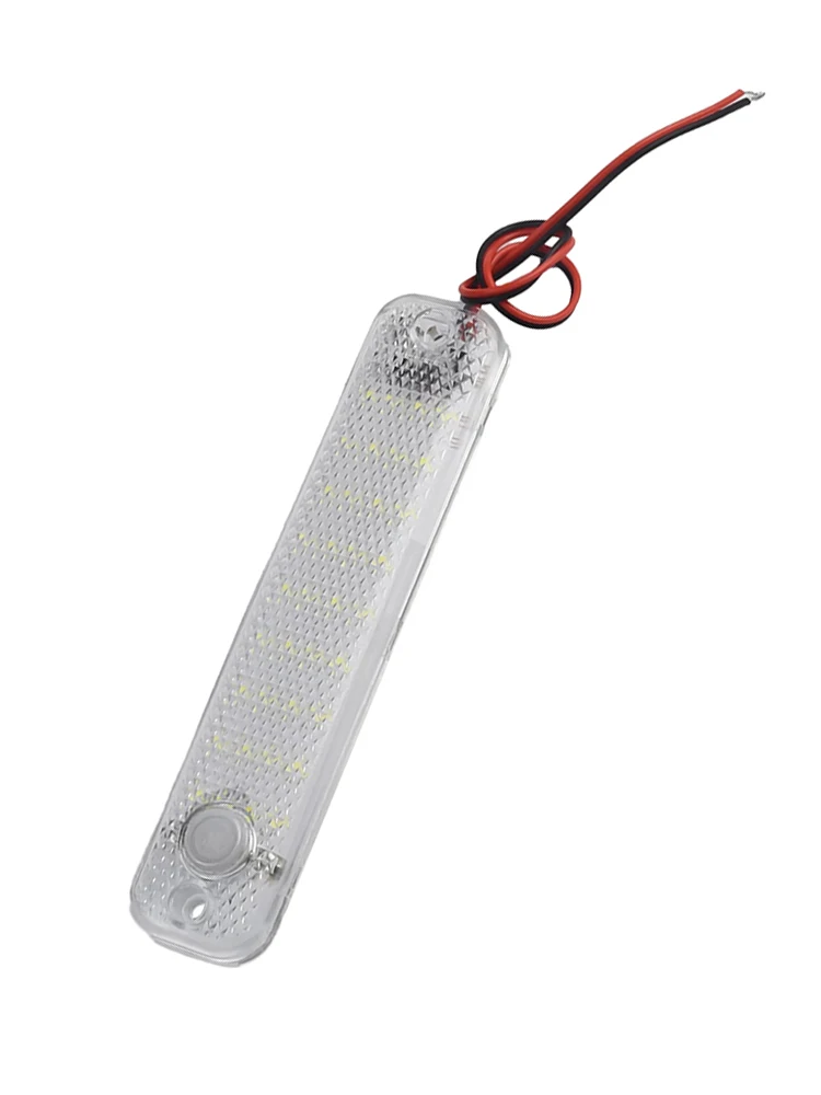 

12 В 24 В автомобильная лампа для чтения в кабине, базовая пластина из алюминиевого сплава, светодиодный фонарь для автофургона, универсальный светильник для багажника, высокая яркость, внутреннее освещение автомобиля