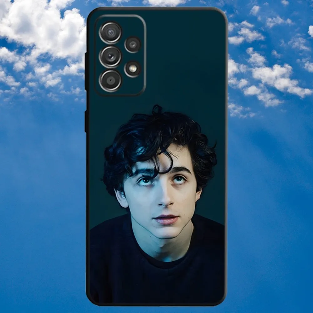 Чехол для телефона T-T gcuhee Chalamet Samsung S21 S22 Ultra S20 S30 plus S23 ultra 5G мягкий черный чехол