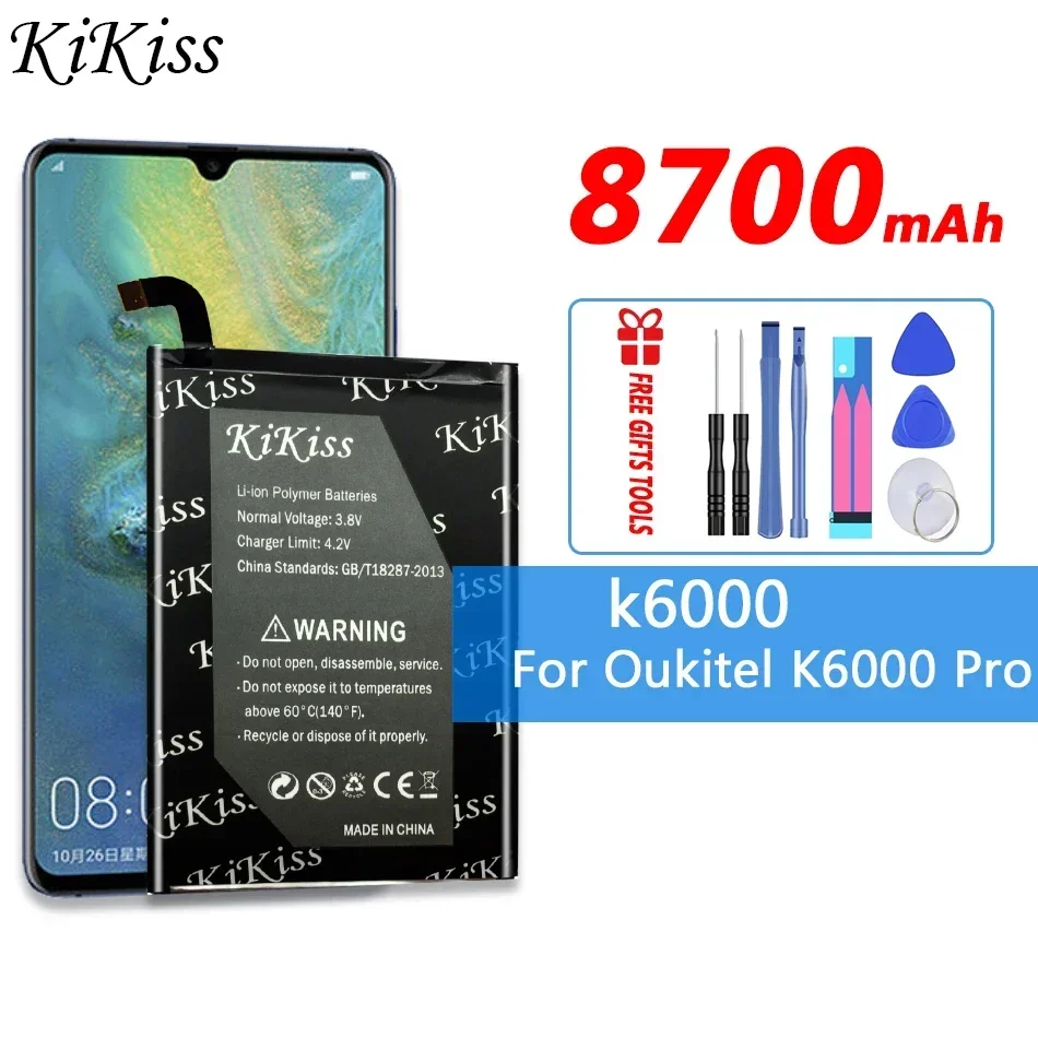 Аккумулятор KiKiss для Oukitel K3 K5 K6 K7 K9 K10 K12 K13 K15 Plus Pro/K4000 K5000 K6000 K8000 K10000 Pro Max