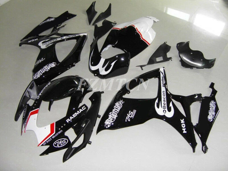 

New Motorcycle Fairings Kit Fit For Suzuki GSX-R600 750 K6 2006 2007 06 07 ABS Plastic Body Custom Free Black White