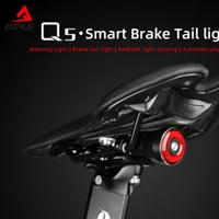 smart bicycle tail rear light auto start stop brake ipx6 waterproof usb charge cycling tail taillight bike led lights