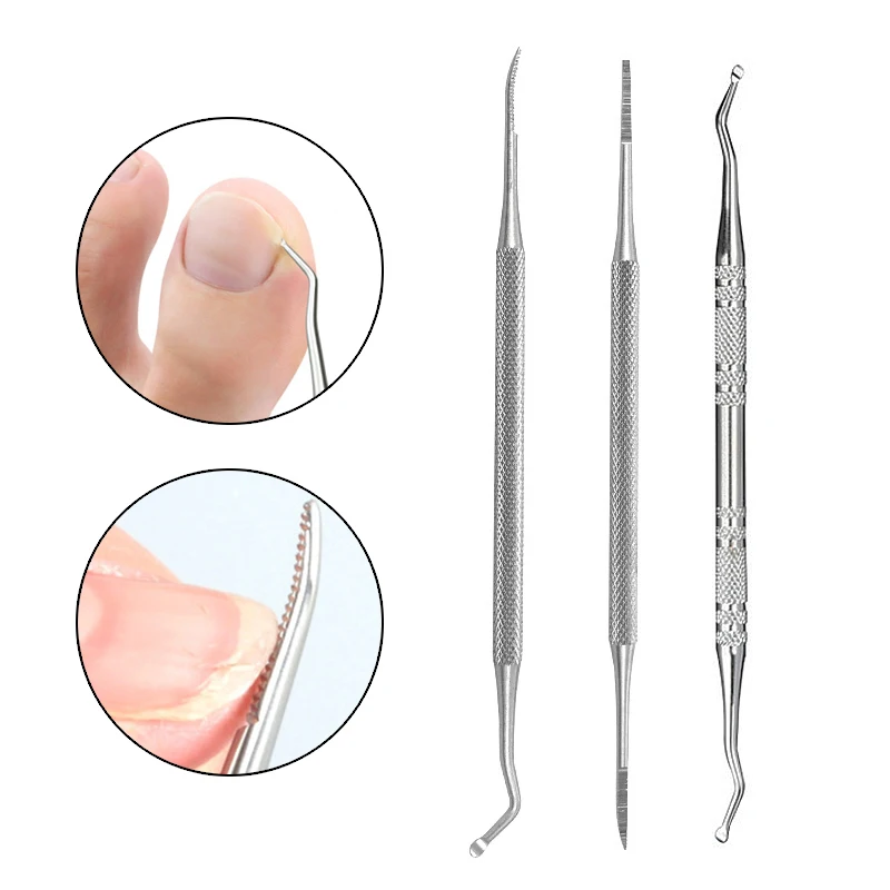 

1pcs Hook Ingrown Double Ended Ingrown Toe Correction Lifter File Toe Nail Care Manicure Pedicure Toenails Clean Foot Care Tool