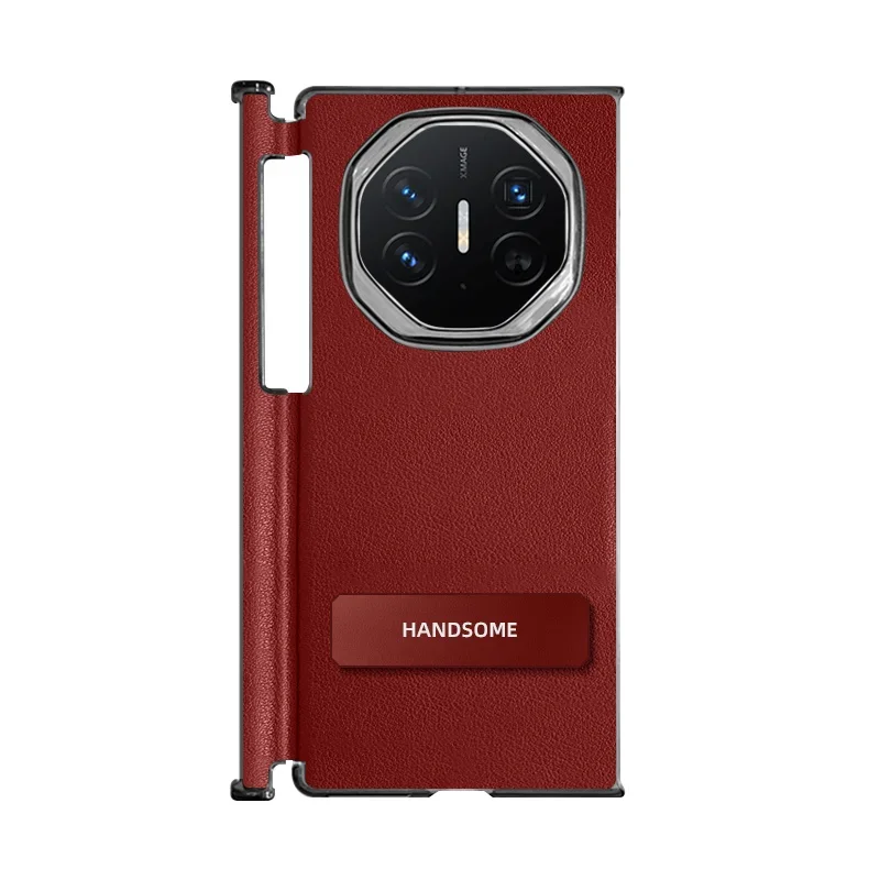 Роскошный цельный чехол из матовой кожи с петлями для HUAWEI Mate XT ультратонкий