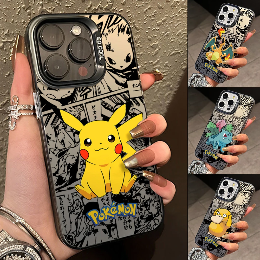 Bulbasaurs Psyducks Pikachus Phone Case for Vivo Y50 Y36 Y33s Y30 Y22 Y21 V40 V30 SE V29E V29 V25 V23 S17 Pro 5G Matte Cover