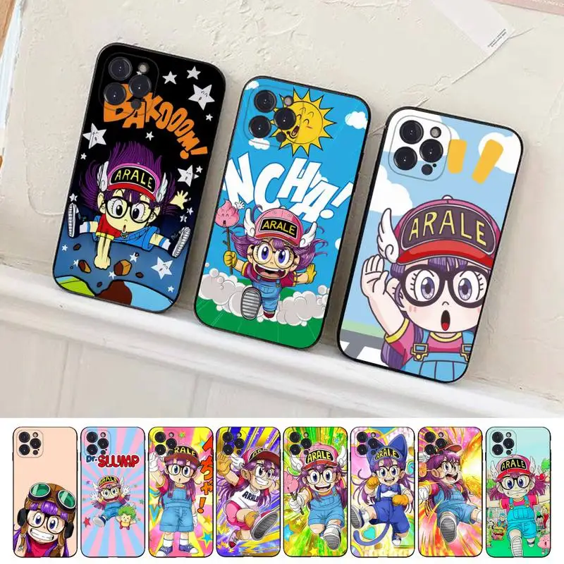 

Cartoon Dr Slump Arale Phone Case For iPhone 14 11 12 13 Mini Pro XS Max Cover 6 7 8 Plus X XR SE 2020 Funda Shell