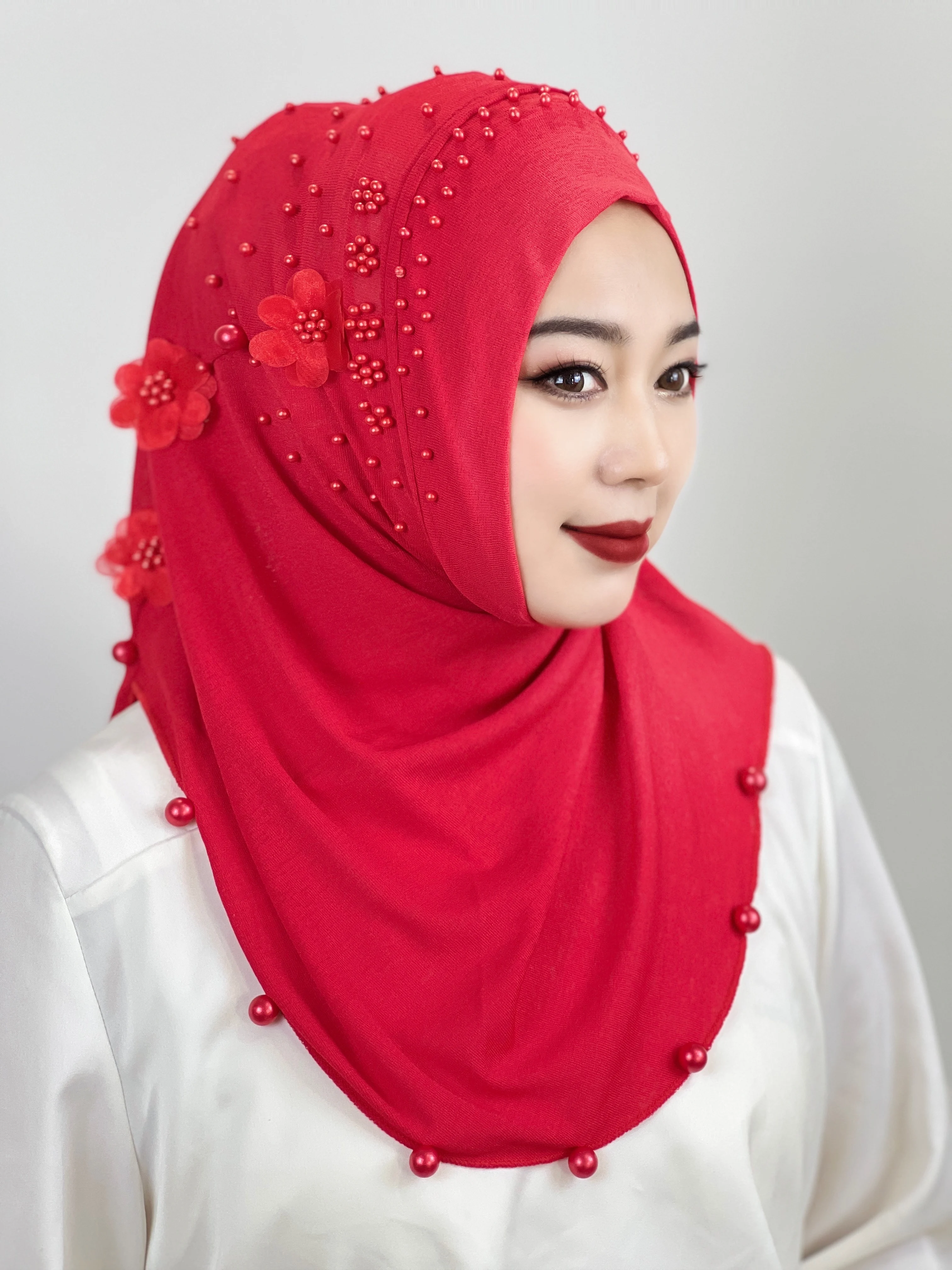 

мусульманская одежда для женщин чалма женская летняя Мусульманская женская шапка-тюрбан с вышивкой бисером, головной шарф-повязка, предвар...
