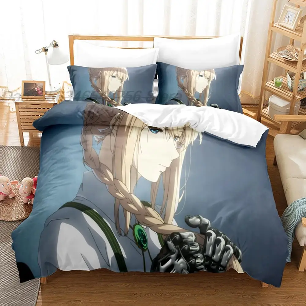 Комплект постельного белья Фиолет эвергарден односпальный Одноместный широкого