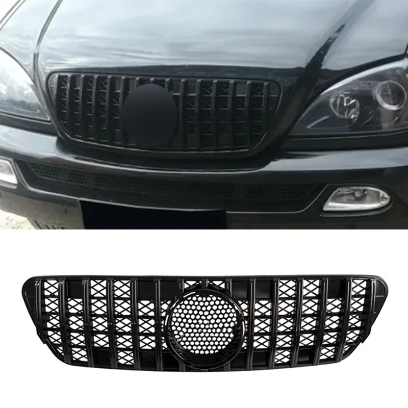 Фото Передняя решетка для Mercedes Benz W163 ML-Class ML320 ML350 ML500 1998 1999 2000 2001 2002 2003 2004 Тюнинговые решетки ABS №1