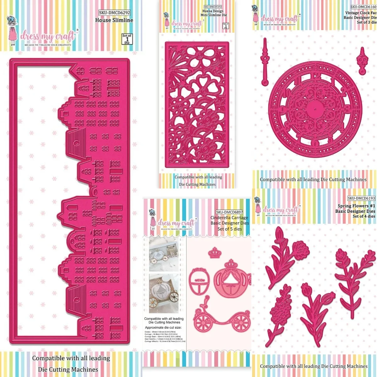 Heena дизайн 2024 новые металлические пресс-формы для Diy скрапбукинга/декора