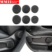 for mercedes benz 2019 2020 glb carbon fiber car seat adjustment knob button panel cover decorative stickers car accessories
