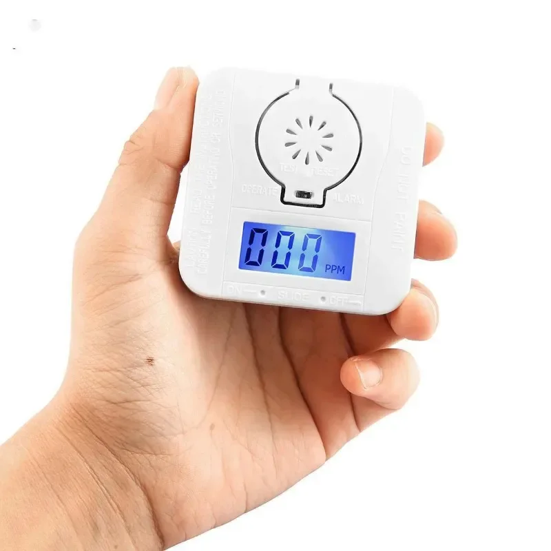 

New-Co Carbon Monoxide Smoke Detector Alarm Poisoning Gas Warning Sensor Security Poisoning Alarm Lcd Photoelectric Detectors