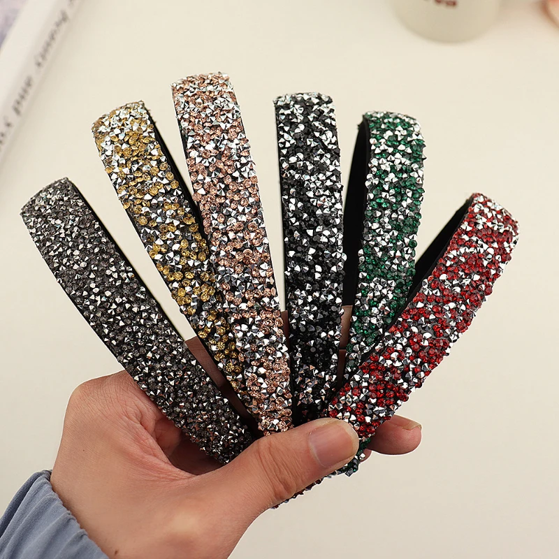 

Women rhinestone Hair Hoop Girls Bling bling Headband fashion Hairband Headwear Hair Accessories