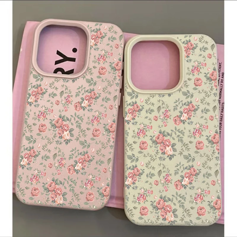 Фото Small Flower Lichee Pattern Phone Case For Samsung Galaxy Note 10 20 Ultra S20 Plus M56 M55 M15 F06 A04E A73 Shockproof Cover №5