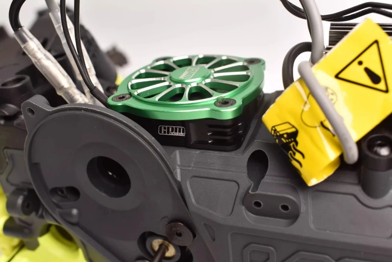 Вентилятор охлаждения с металлической рамой для ARRMA 1/10 горгон 4X2 MEGA 550 щеточный