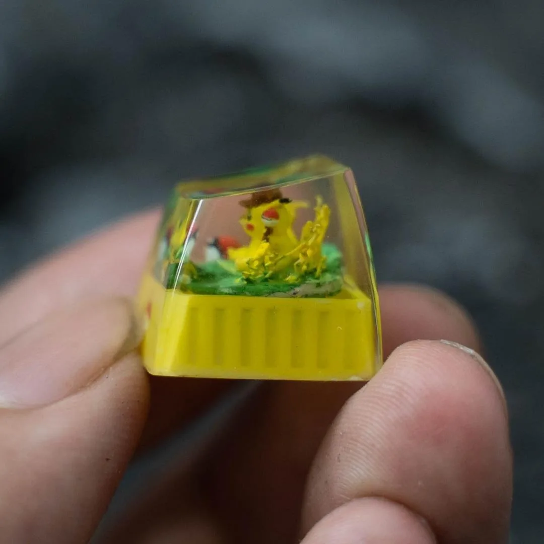 Pokemon Gengar Psyduck полимерные колпачки для клавиш по индивидуальному заказу