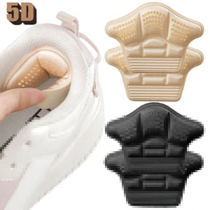 Imported 1Pair 5D Shoe Pad Foot Cushion Pads Sports Shoes Adjustable Antiwear Insoles Heel Protector Ankle St