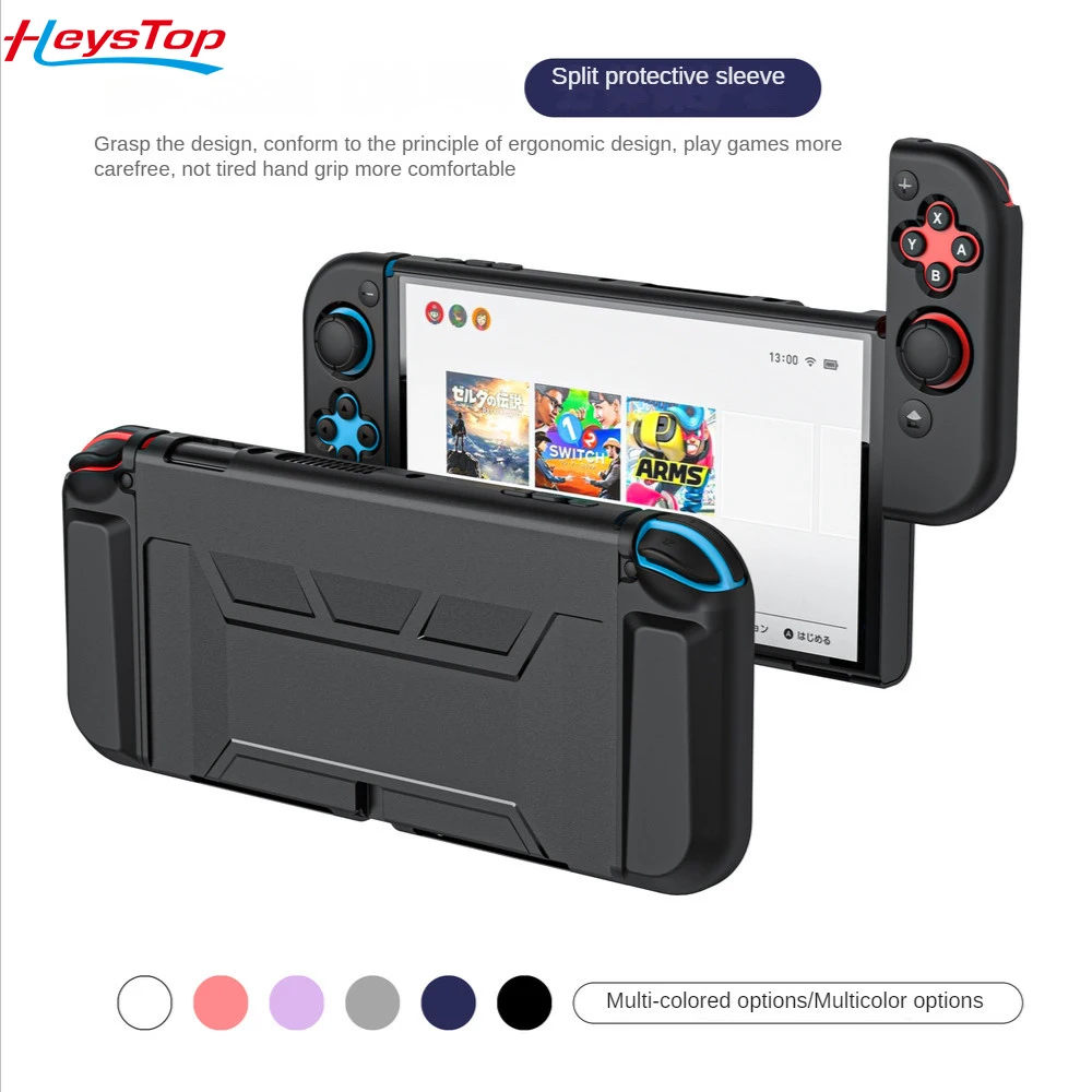 

Новинка 2022 года, чехол HEYSTOP с переключателем OLED для Nintendo Switch OLED, задняя крышка с переключателем OLED TPU NS OLED, защитный чехол для игр