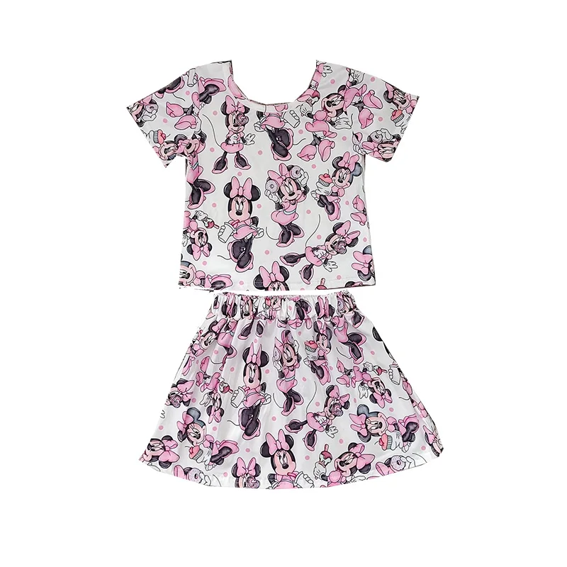 

Комплекты одежды для девочек из бутика, топ с жемчужным рукавом и принтом мороженого, летние детские шорты, наряды