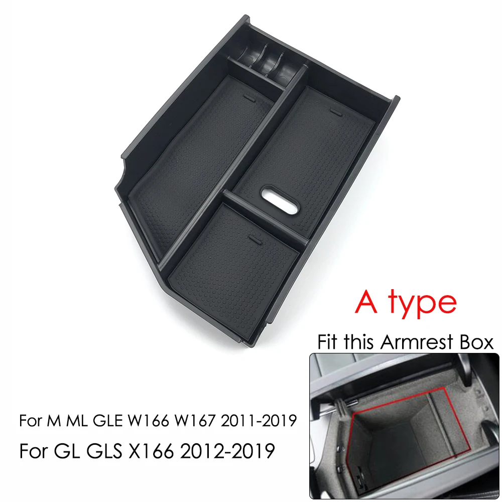

Для Mercedes Benz ML320 350 2012 GLE W166 coupe c292 350d GL450 x166 GLS центральный подлокотник ящик для хранения Контейнер лоток Органайзер
