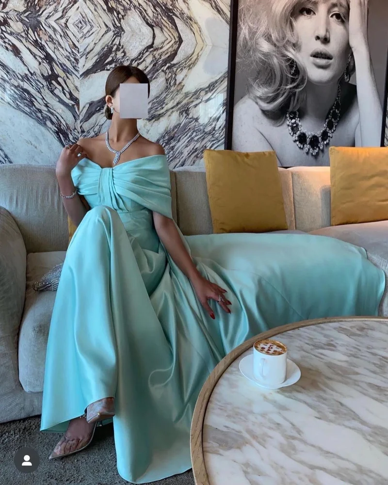 

Serendipity Satin Summer Floor-Length A-Line Formal Occasion Blue Evening Dress Elegant Dress for Charming Women 2023