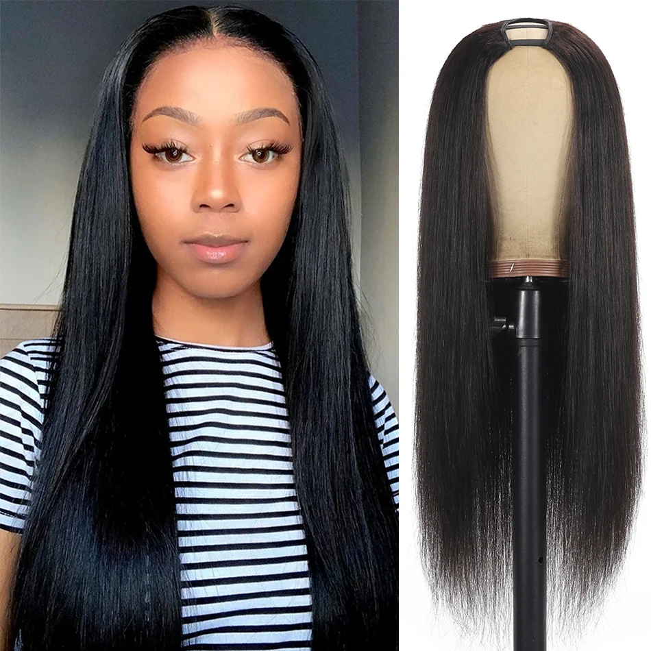 Парик Из прямых человеческих волос без клея