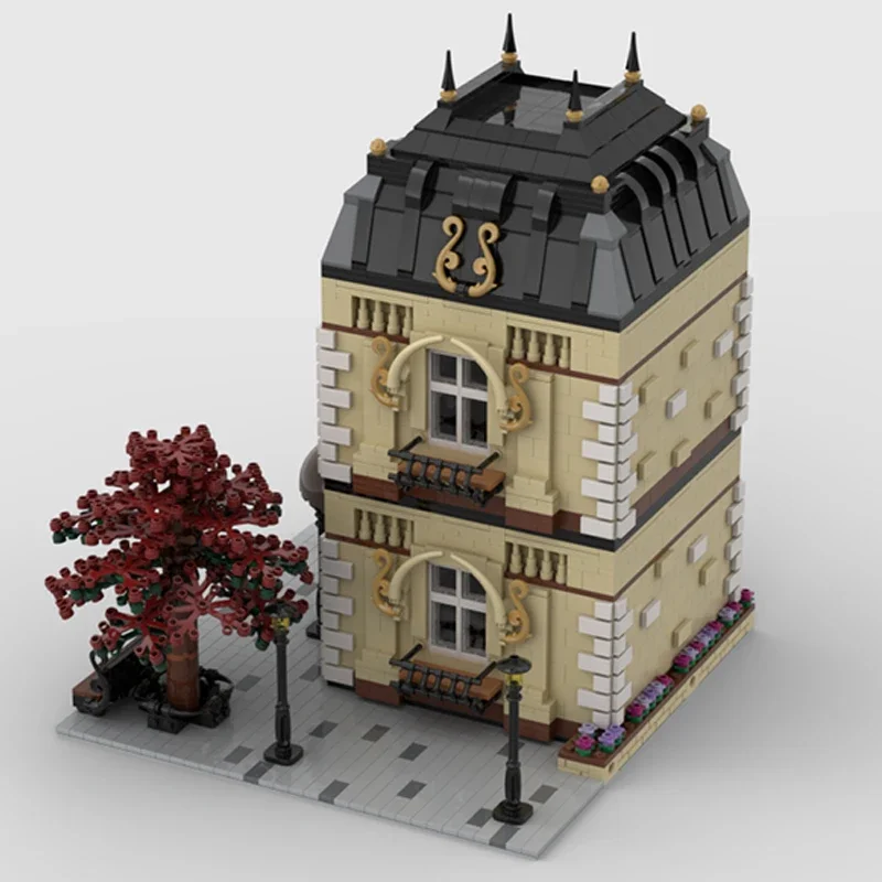Модель City Street View MOC строительные кирпичи домашний роскошный дом модульные