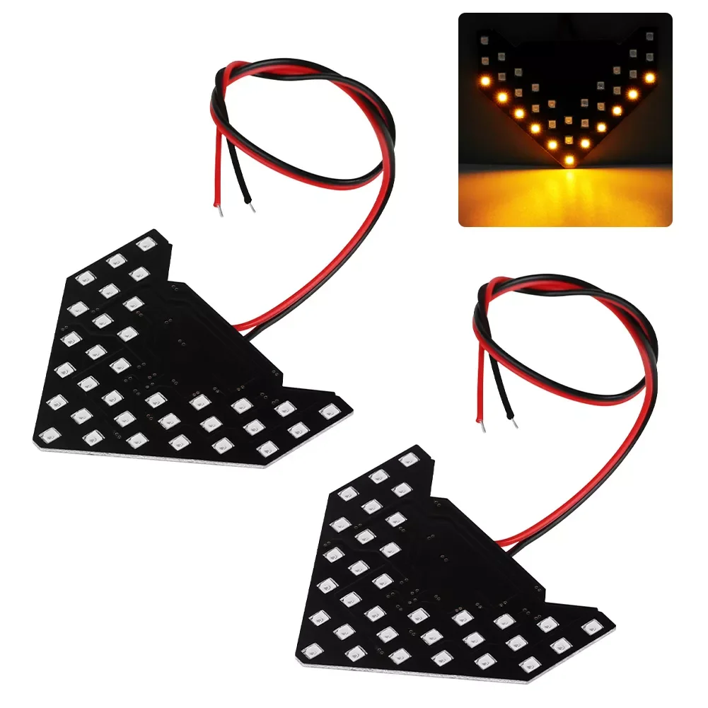 

Motorcycle Dynamic Flowing Light Indicator Light Car LED Rearview Mirror Arrow Turning Light