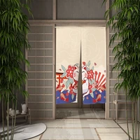 japanese lucky cat door curtain dining room curtains partition curtains printed drapes kitchen entrance hanging half curtains