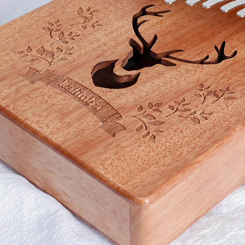 17 Keys Kalimba Thumb Piano finger piano Mahogany Wood Body Musical Instruments With Learning Book and Kalimba Tuner