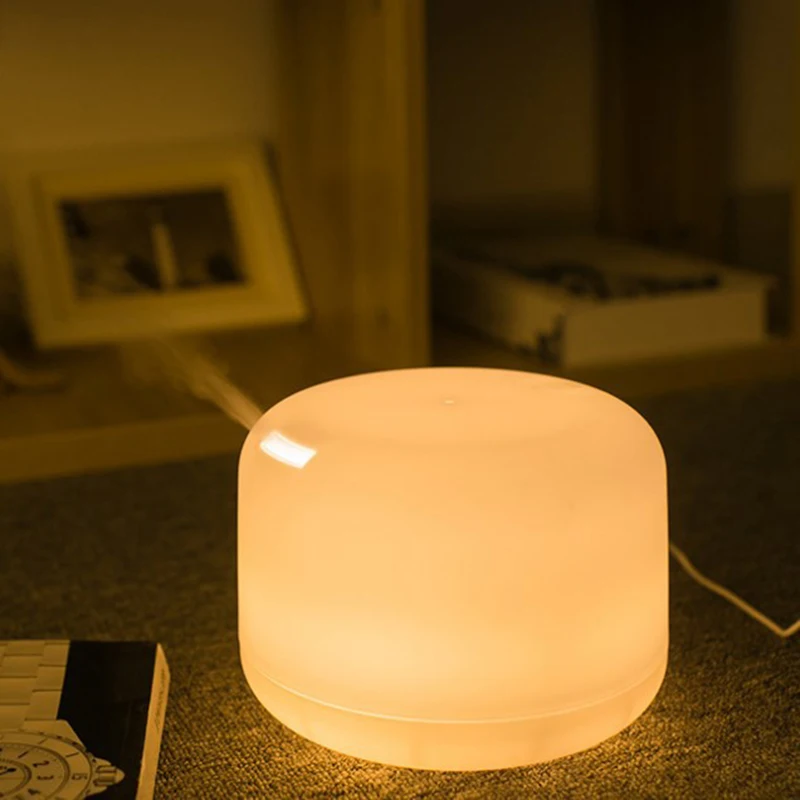 

Night Light Ultrasonic Air Anion Humidifier 500ML Wood Grain Fragrance Machine Essential Oil Diffuser Car Scent Diffusers