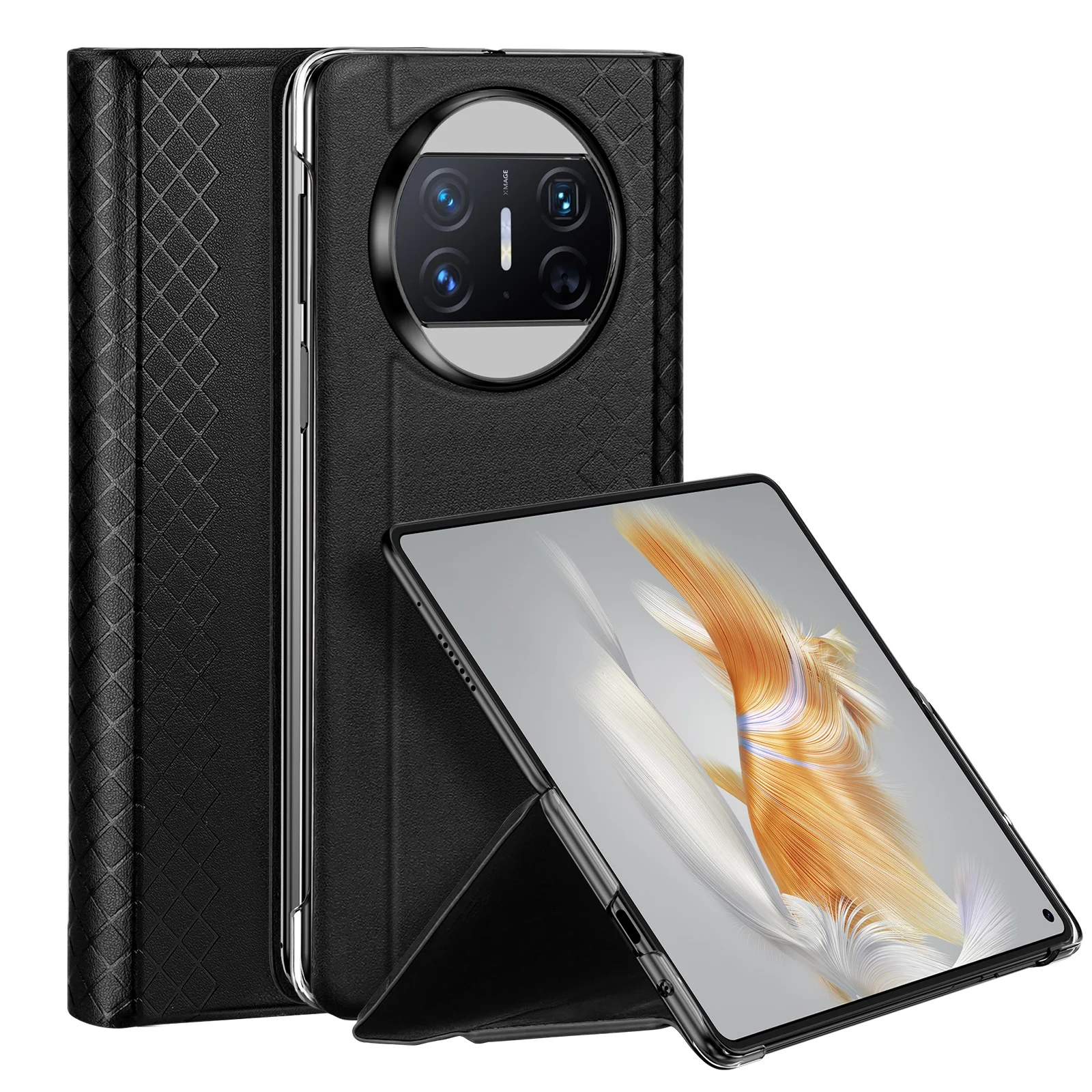 Чехол DUX DUCIS из натуральной кожи для Huawei Mate X3, жесткий ультратонкий прочный защитный чехол из поликарбоната