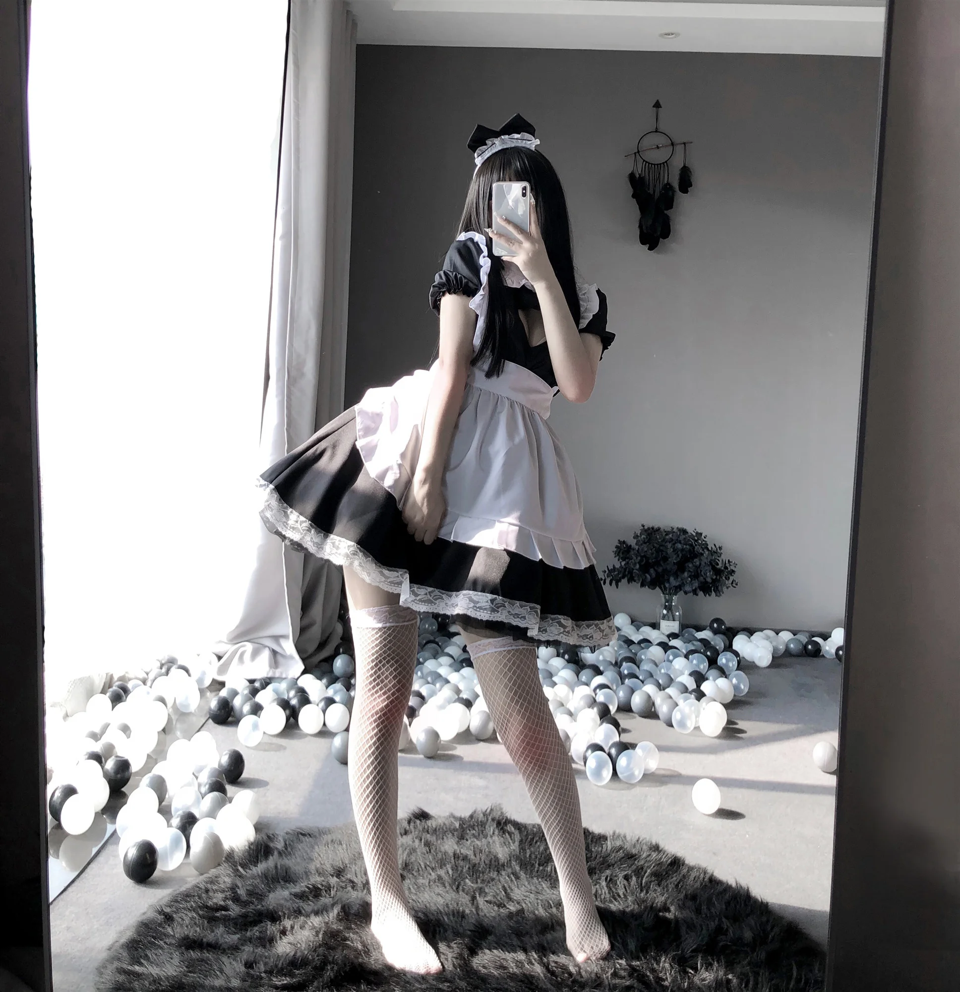 

Sexy Lingerie For Women Costume Cosplay Maid Dress Uniform Temptation Suit Role Play Lace Lolita Outfit Erotic Gornichnaya