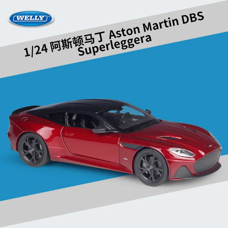 

WELLY1:24 Aston Martin DBS Superleggera and Vanquish Sports Car Simulation Alloy Car Model Diecast 1/24 4-6y Hottoys Metal Gifts