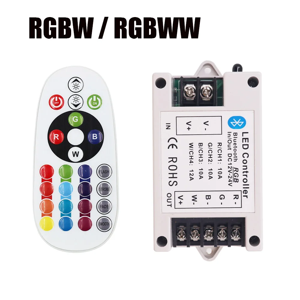 

Беспроводной RGBW/RGBWW контроллер для светодиодных лент HEGEHE