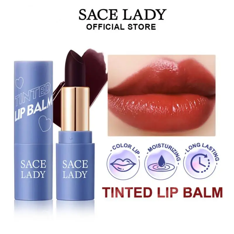 

SACE LADY3 Colored Lipstick Moisturizing Dry Cracking Prevention Anti-Cracking Anti-Wrinkle Lip Balm Makeup Women Cosmetics New