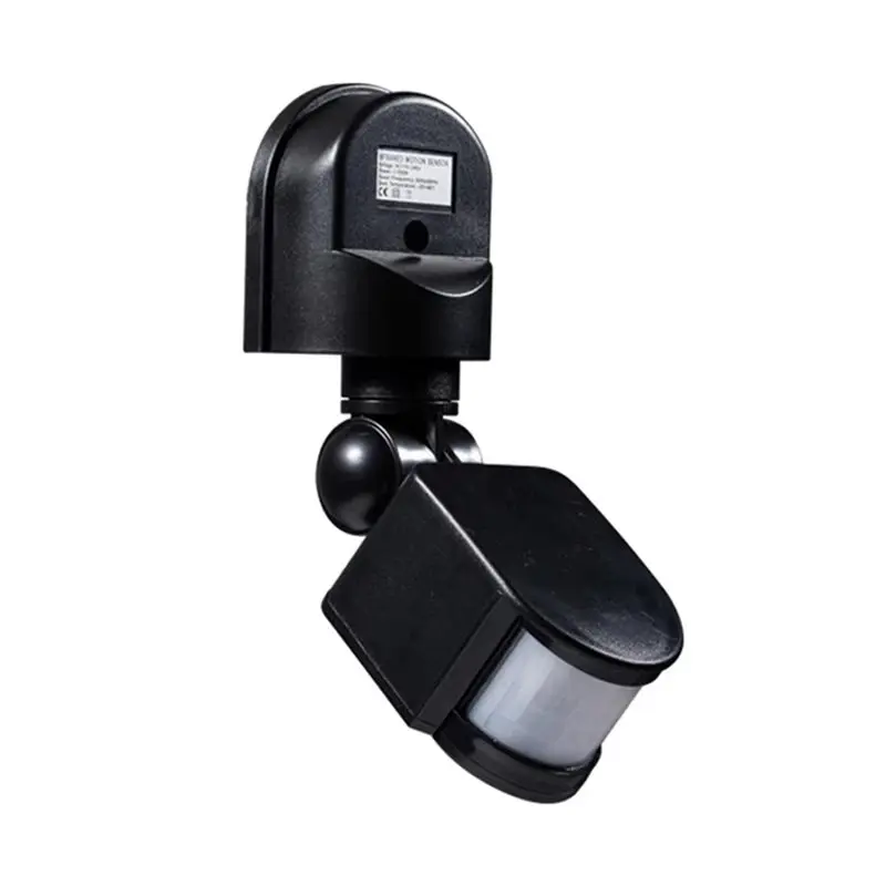 Фото AA08-2X Настенный ИК-датчик движения DC12V, автоматический инфракрасный датчик движения 12В, черный №2