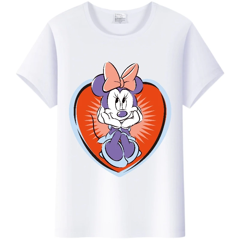 

Милые женские топы с героями мультфильмов Диснея, летняя одежда с Микки Маусом и Минни, готические топы, Детские футболки, блузка с коротким ...