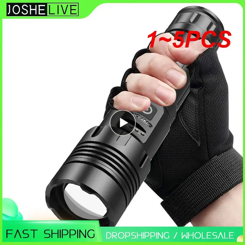 

1~5PCS Super Powerful Flashlight XHP120 LED Rechargeable Tactical Torch 500m Strong Light Long-range Use 18650 Battery or 26650