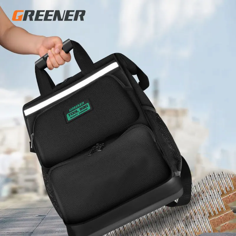 

Wear-resistant Tool Pouch For Electricians Only Toolkit Backpack Tools Professional Tool Bag Electrician Multifunction Male Work