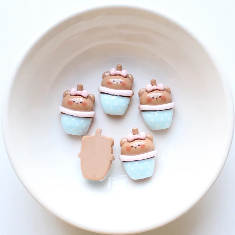 10 шт. мультяшный банан Мороженое медведь искусственный торт животное шпилька для