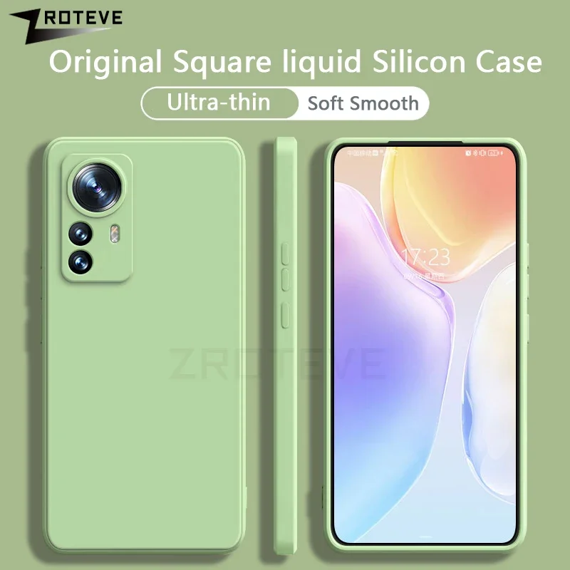 Для Xiaomi12T Zroteve Silky Liquid Silicone Soft Cover для Xiaomi 12T Pro Mi 12 T 12X Xiomi Mi12X Mi12T Mi12 Lite Global Case