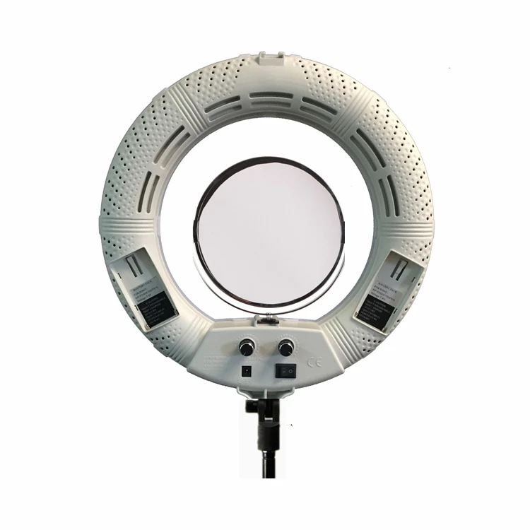 

Yidoblo FS-390II White Ring Lamp LED Bio-color Light Make-up Beauty Nail Tooth Hair Skin Ring Light 192 LED Lights + Handbag